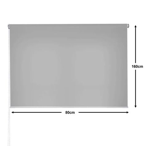 Cortina Roller Rustica Lumax Colores 0.8 X 1.6 Gris-4