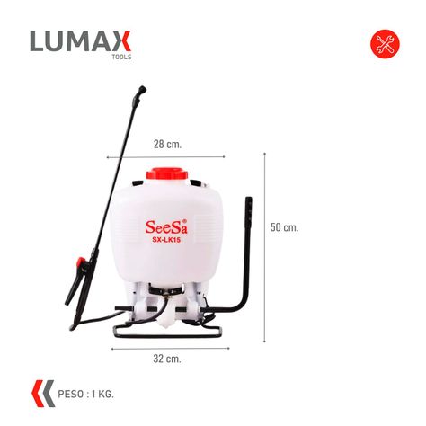 Fumigadora De Espalda Manual 15 Lts Pulverizadora-2