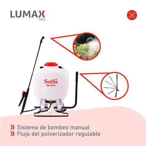 Fumigadora De Espalda Manual 15 Lts Pulverizadora-4