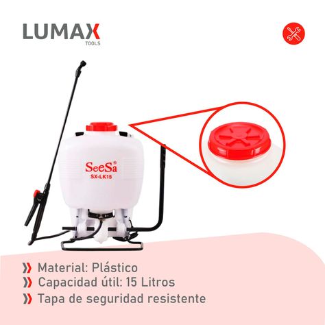 Fumigadora De Espalda Manual 15 Lts Pulverizadora-6