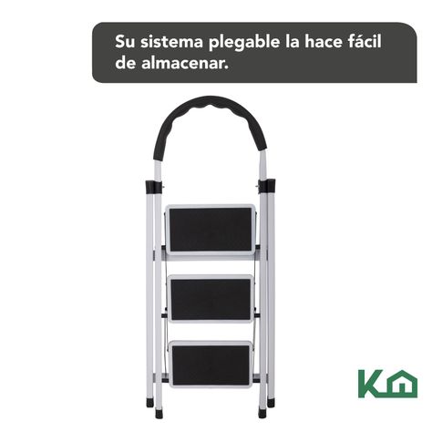 Escalera Plegable Tipo Piso 3 Peldaños KingsHouse-4