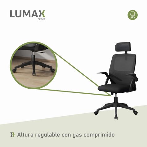 Silla De Escritorio Penk Ergonomica Con Tapizado Negra-5
