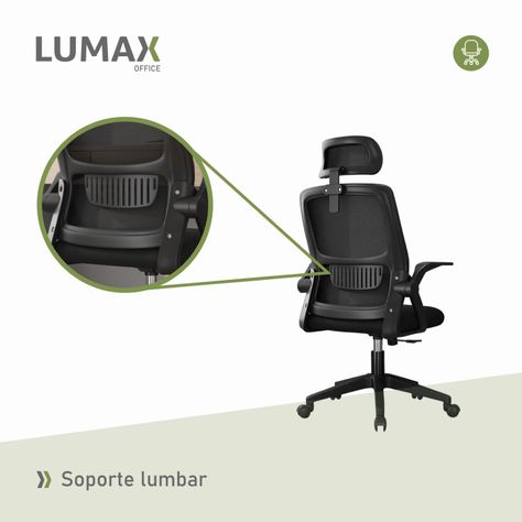 Silla De Escritorio Penk Ergonomica Con Tapizado Negra-6