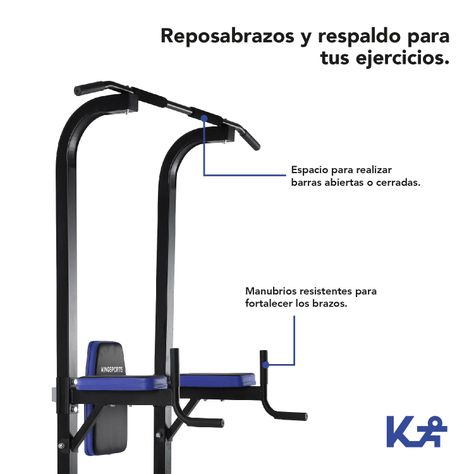 Estacion Dominadas Banco Ejercicio Musculacion-3