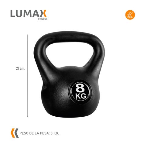 Set Par de Pesas Rusas Kettlebell 8kg Entrenamiento-3