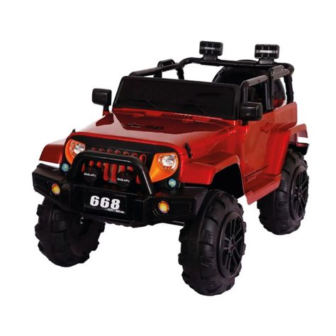 Auto A Bateria Jeep 12v Control Rojo-0