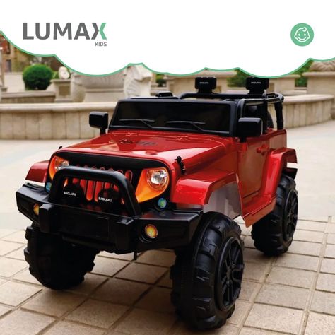 Auto A Bateria Jeep 12v Control Rojo-3