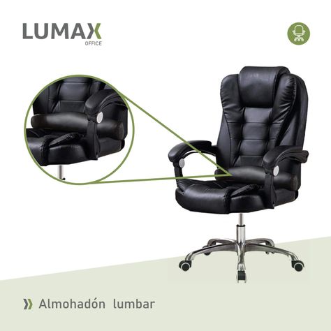 Silla Ejecutiva Escritorio Miles Premium Color Negro-6