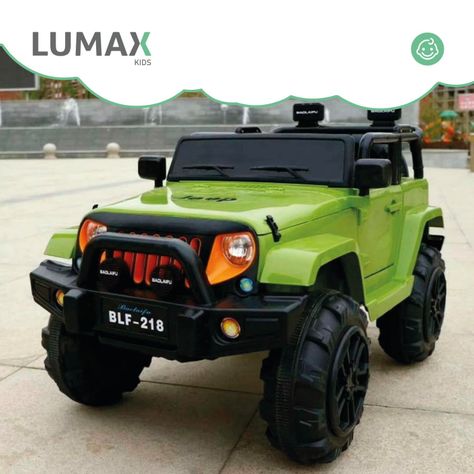Auto A Bateria Jeep 12v Control Verde-3