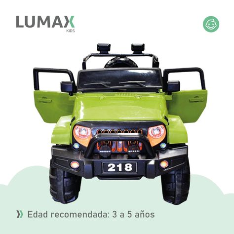 Auto A Bateria Jeep 12v Control Verde-4