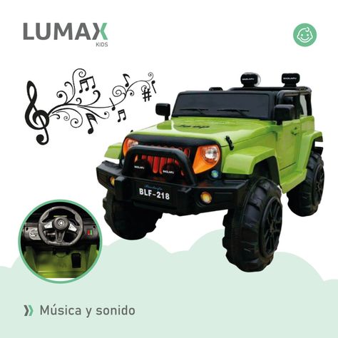 Auto A Bateria Jeep 12v Control Verde-5