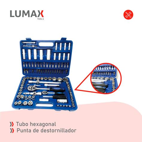 Caja de Herramientas Desatornilladores y Dados 108pcs-5