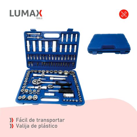 Caja de Herramientas Desatornilladores y Dados 108pcs-6