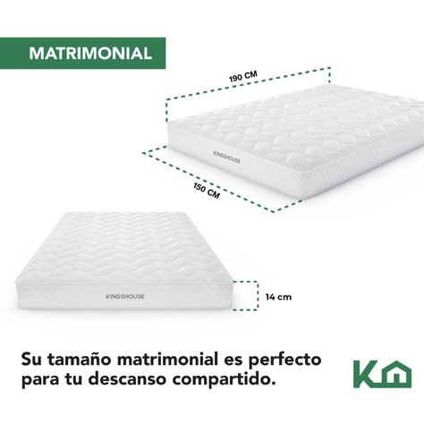 Colchon 2 Plazas Espuma Kingshouse Antiácaros Hipoalergénico-6