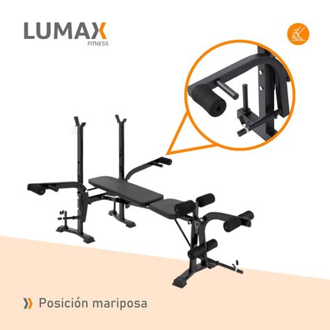 Banco Inclinable Para Pecho y Piernas Con Mariposa-6
