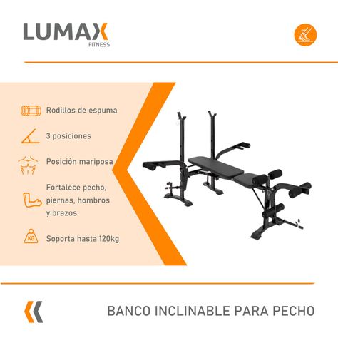 Banco Inclinable Para Pecho y Piernas Con Mariposa-1