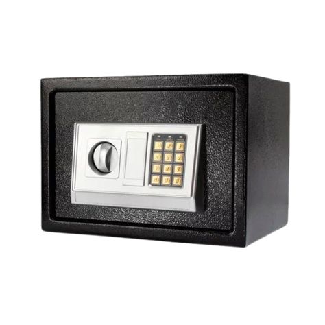 Caja Fuerte de Seguridad Con Clave y Llave Color Negra-0