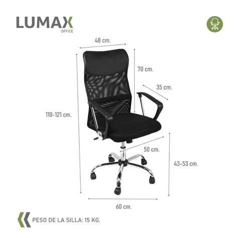 Silla de Oficina High Mesh Escritorio Respaldo Alto-2
