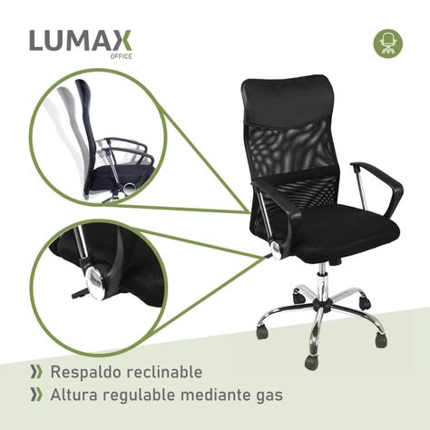 Silla de Oficina High Mesh Escritorio Respaldo Alto-4