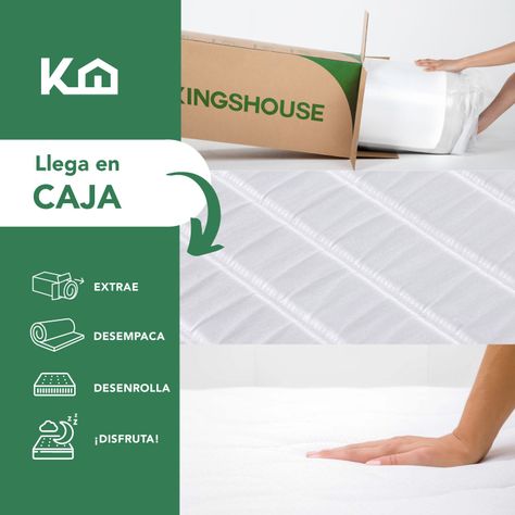 Colchon 1 Plaza Resortes Kingshouse 90X190X16cm-3