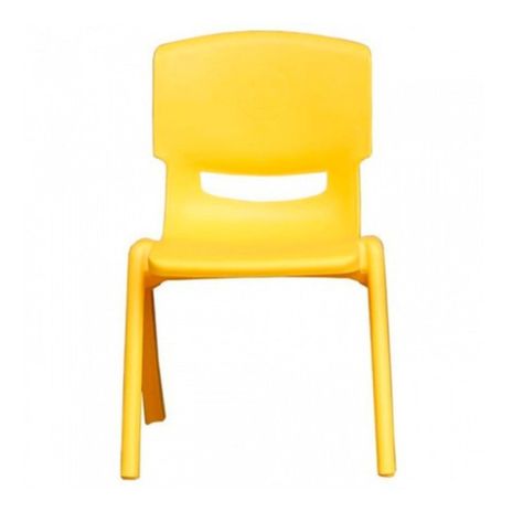 Mesa Plastico Infantil 60x60x50 + 4 Sillas Amarillo-2