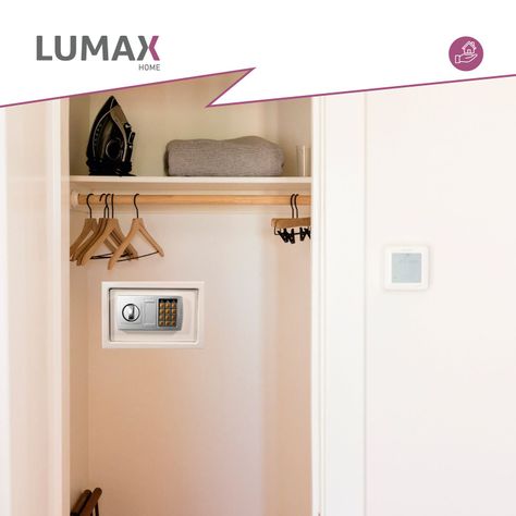 Caja Fuerte de Seguridad Con Clave y Llave Color Beige-3