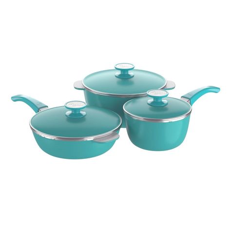 Bateria Essen 6 Piezas Olla Cacerola & Sarten Aqua-0