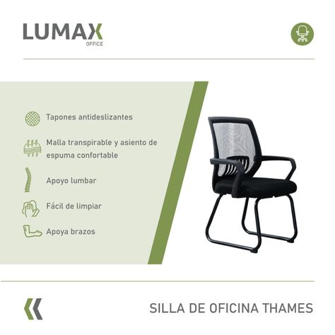 Silla De Oficina Thames Ergonómica Escritorio De Estudio-1