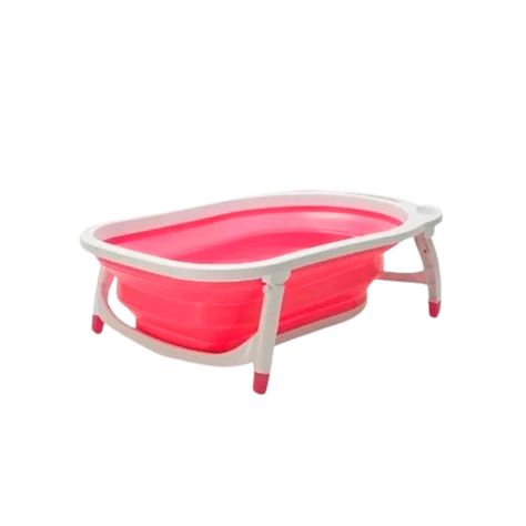Tina Bañera Plegable Sin Malla Color Rosado-2