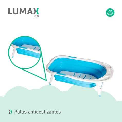 Tina Bañera Plegable Sin Malla Color Celeste-4