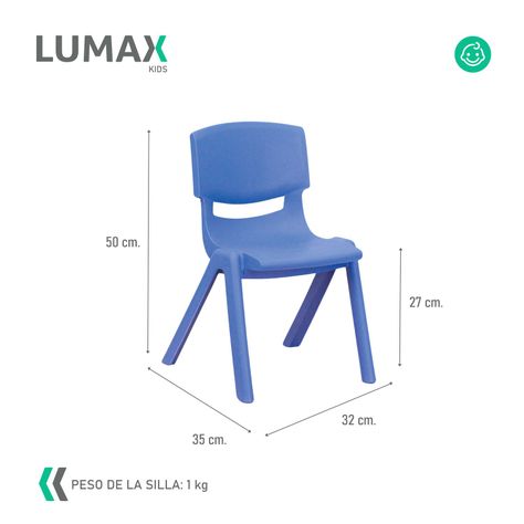 Silla de Plastico Infantil Hogar Jardin Niños MeTinca-2