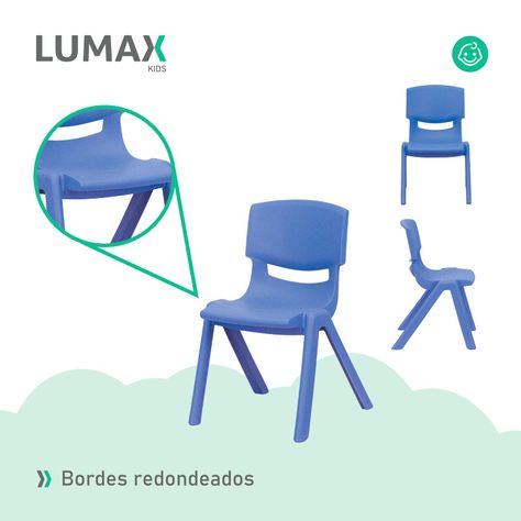 Silla de Plastico Infantil Hogar Jardin Niños MeTinca-5