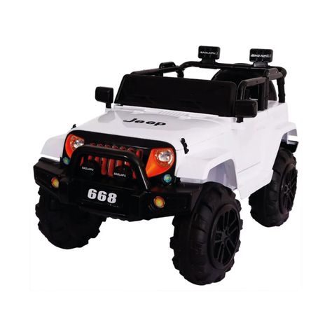 Auto A Bateria Jeep 12v Control Blanco-0