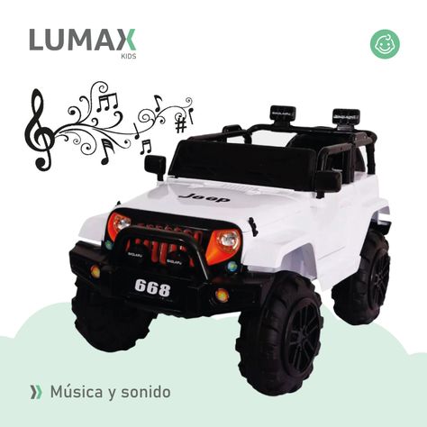 Auto A Bateria Jeep 12v Control Blanco-5