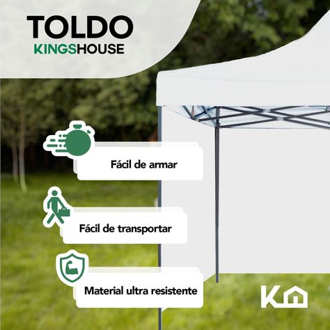 Gazebo Plegable Acero Pared Impermeable 3x3 con laterales-1