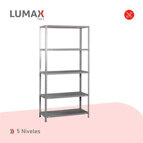 Exhibidor Repisa Metalica Armable 120X30X200-6