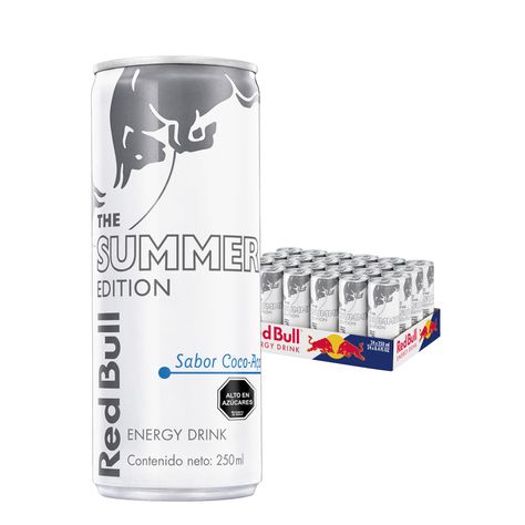 Bebida Energetica Red Bull Summer Edition 24 Latas De 250ml-6