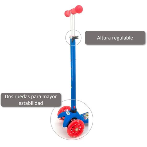 Scooter Monopatin Paw Patrol La Pelicula Chase Con Luz-2