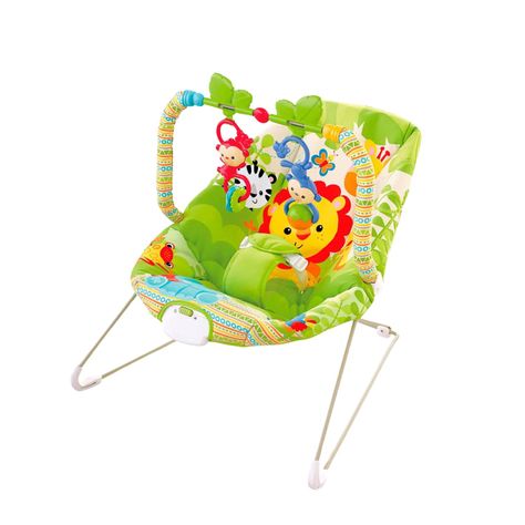 Silla Nido Mecedora Vibracion Fiesta Animal Bebes Color Verde-0