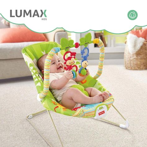 Silla Nido Mecedora Vibracion Fiesta Animal Bebes Color Verde-3