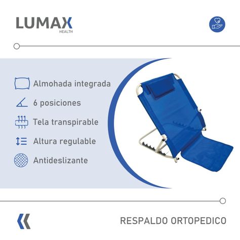 Respaldo Ortopedico Regulable Antideslizante para Cama-1