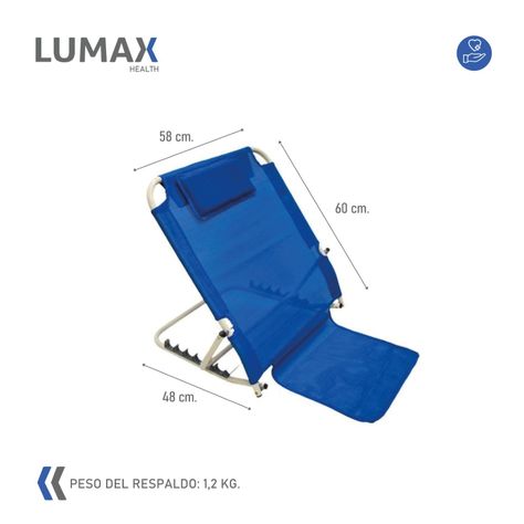 Respaldo Ortopedico Regulable Antideslizante para Cama-2