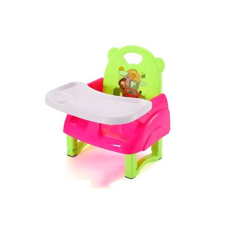 Silla De Bebé Para Comer Portátil Tipo Booster Rosado-0