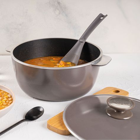 Bateria Essen 4 Piezas Olla & Cacerola Con Tapas Terra-5