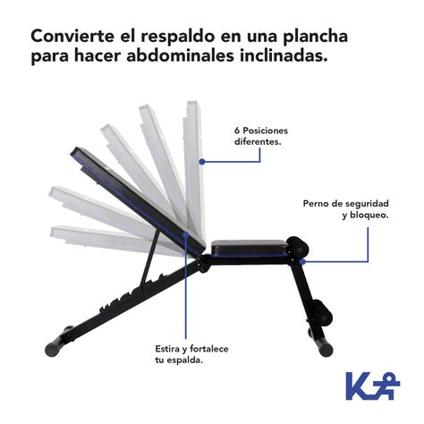 Banco Para Pesas Plegable Inclinado-5