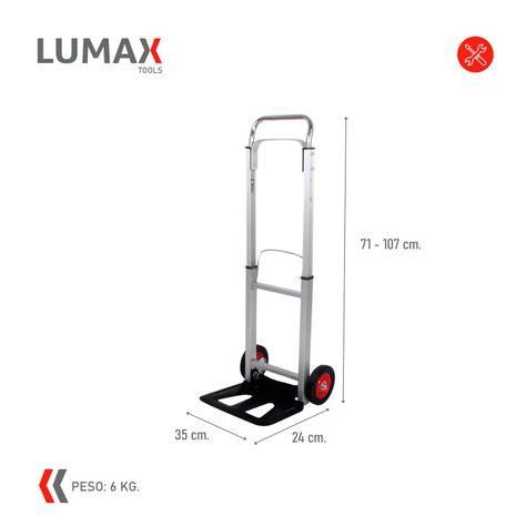 Carro Carga Plegable Aluminio Tipo Yegua 100 Kg-2