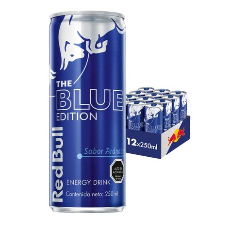 Bebida Energetica Red Bull Blue Edition 12 Latas De 250ml-0