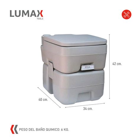 Baño Quimico Portatil Ideal Camping 20 L-2