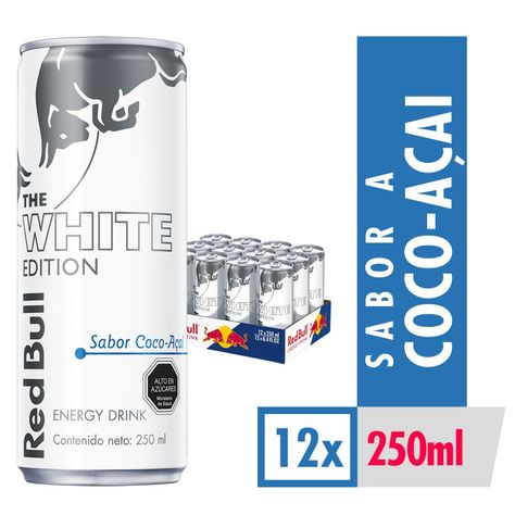 Bebida Energetica Red Bull Coco-Acai 12 Latas De 250ml-0