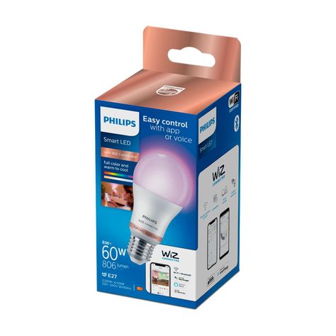 Ampolleta LED Philips Inteligente 8W E27 Millones de Colores-6